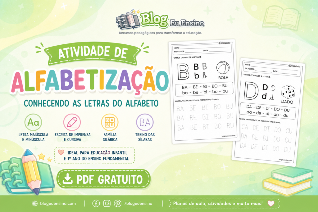 Atividades de Alfabetização com as Letras do Alfabeto