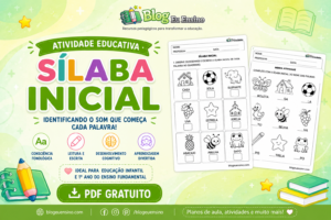 ATIVIDADES SÍLABA INICIAL